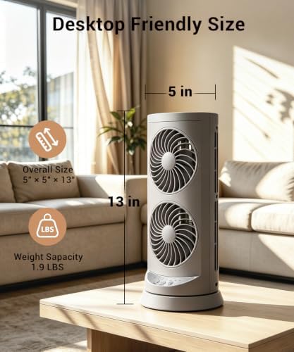 Personal Tower Cooling Fans that Blow Cold Air,25dB Quiet Fan with 24ft/s