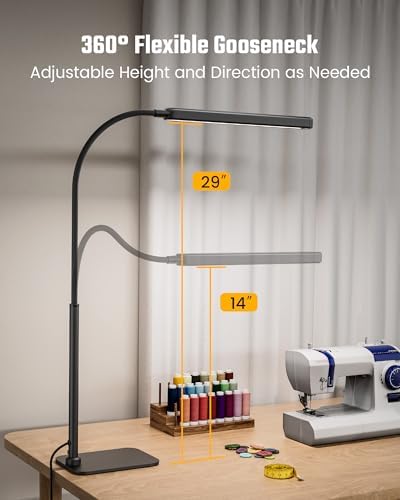 SUPERDANNY Eye-Caring LED Desk Lamp Work Lamp Office Lamp with Base