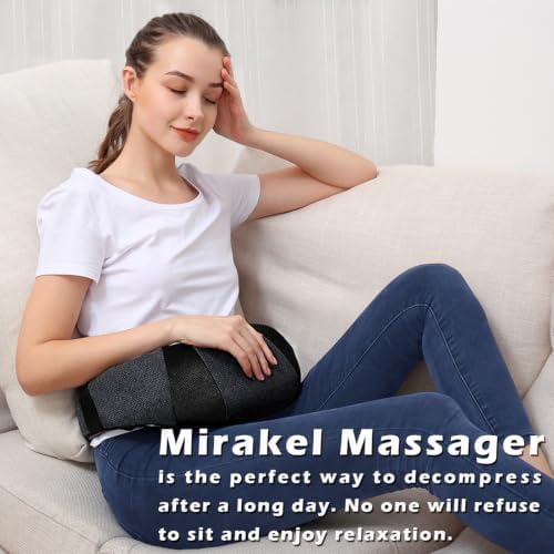 Mirakel Heat Neck Massager for Pain Relief Deep Tissue - Gift for Women Men