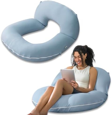 INSEN Reading Pillow, Back Pillow for Sitting in Bed and Couch, Gaming Pillow for Adults, Sit Up Support for Bed