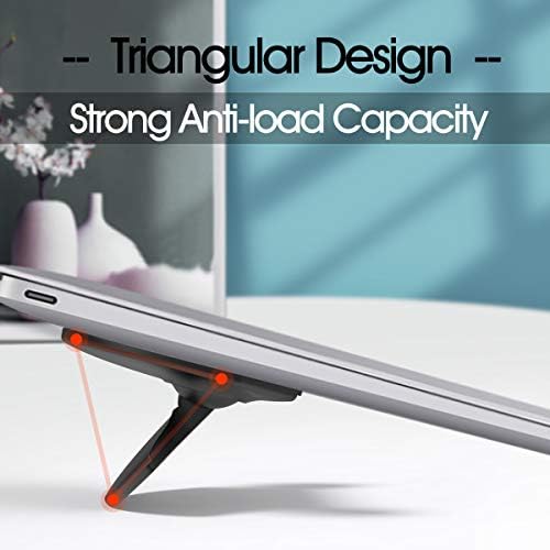 Portable Invisible Laptop Stand,Foldable Riser for 10–17” Laptops (2 Pack)