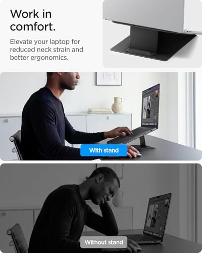 Spigen Slim Fold Portable Standing Desk Laptop Stand Foldable