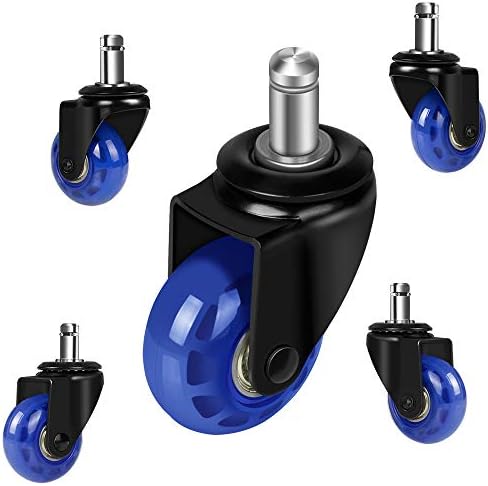 2 inch Office Chair Caster Wheels, Smooth Silent Swivel Wheels
