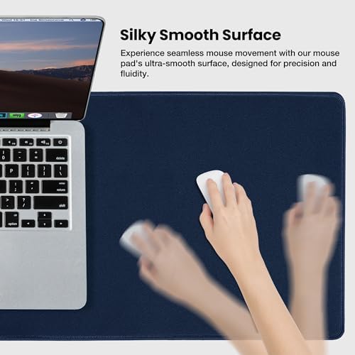 ALOANES Non-Slip Extended Mouse Pad Office&Home Desk Mat Stitched Edge