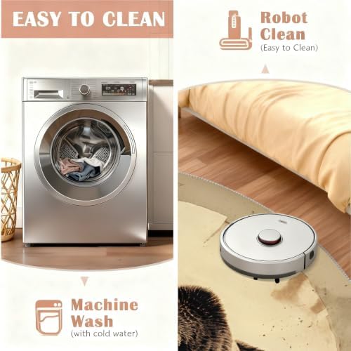 Bear Round Area Rug - 3.3ft Western Bear Round Rug for Kitchen, Wildlife Circle Rugs Washable Soft Non-Slip Carpet for Bathroom Kitchen Decor Mat