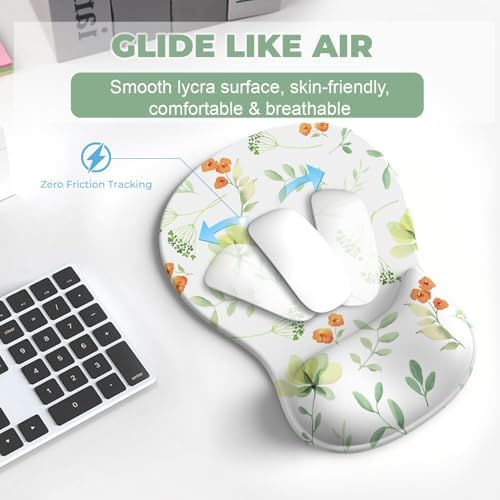 AKIT Ergonomic Mouse Pad with Wrist Support & Keyboard Wrist Rest Set