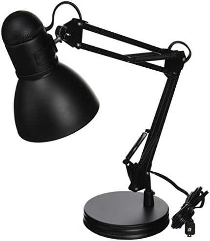 Boston Harbor TL-WK-134E-BK-3L Architect Swing Arm Desk Lamp, 17.3" x 15.9" x 13", Black