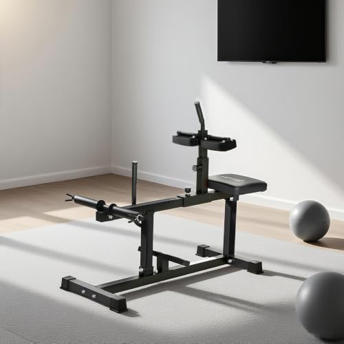 Soozier Seated Calf Raise Machine for Home Gym Waist Arm Training