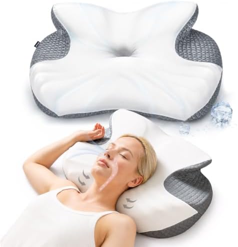 Pillow for Neck Pain Relief, Ergonomic Pillow for Neck Pain