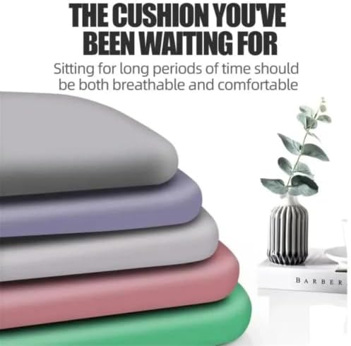 Elastic Sponge Seat Cushion, Breathable Memory Foam Office Chair Pad,(Pink)
