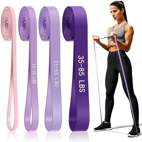 4-Level Resistance Bands for Working Out, Pull Up Assistance Bands