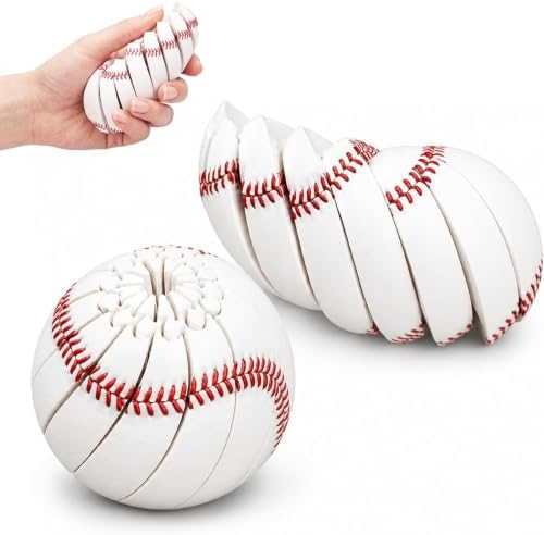 Baseball Fidget Toys for Adults, 3D Printed Twist Ball for Stress Relief