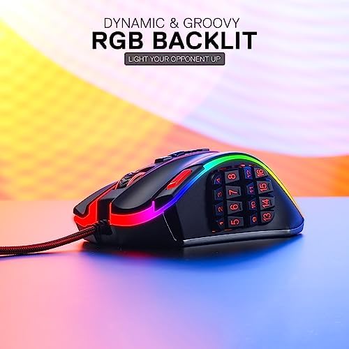 Redragon M990 Wired RGB MMO Gaming Mouse 32000 DPI Remapping Keys