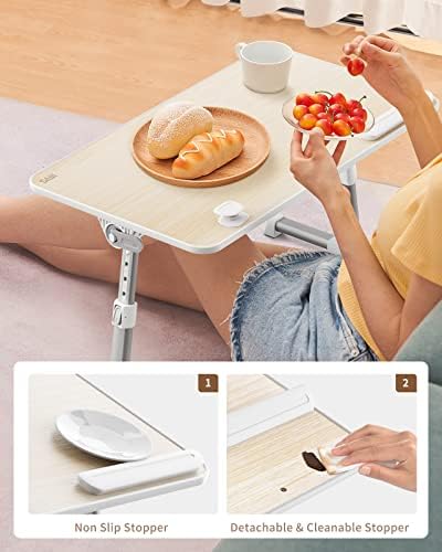 SAIJI Laptop Bed Tray Table, Adjustable Standing Desk Lap Desk