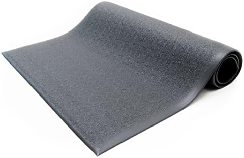 Bertech Anti Fatigue Floor Mat, 3ft. X 5ft. Black, Textured Pattern, Bevelled on All Four Sides