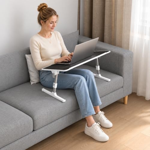 Adjustable Lap Desk, Foldable Laptop Desk for Bed, X-Large Lap Table