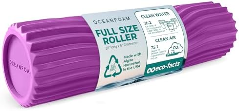 Oceanfoam Tidal Roller - Muscle Massage Foam Roller for Exercise (Magenta)