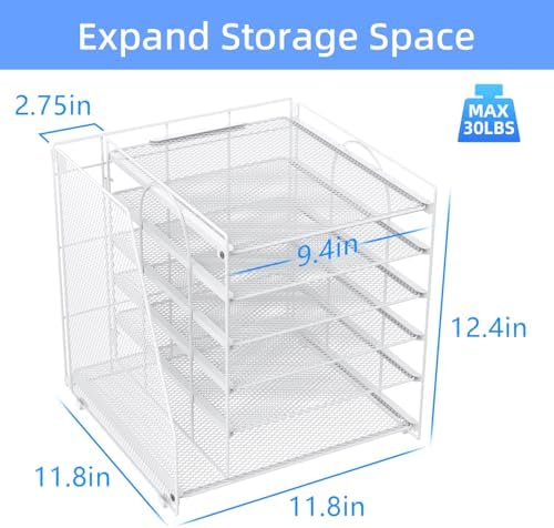 gianotter 6-Tier Paper Organizer With Magazine Holder