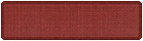 NewLife by GelPro Anti-Fatigue Designer Comfort Kitchen Floor Mat, 20x72, Tweed Barn Red Stain Resistant Surface with 3/4” Thick Ergo-Foam Core for Health and Wellness