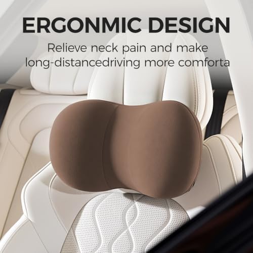 BABUR Car Headrest Pillow, Car Neck Pillow for Pain Relief While Driving