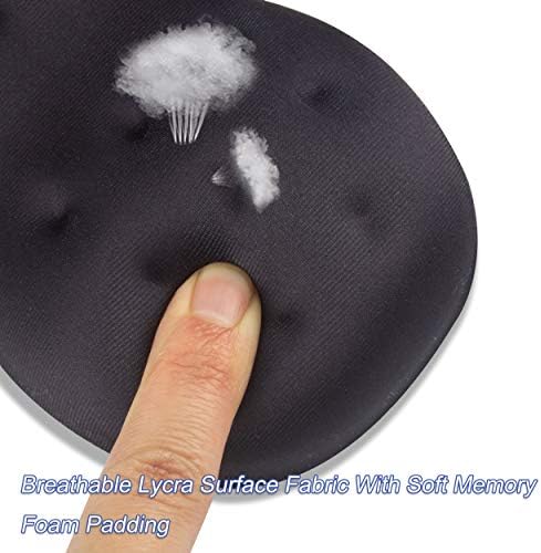 BRILA Deluxe Ergonomic Mouse Wrist Rest Guard - Soft Memory Foam Wrist Elbow Support Cushion Pad for Computer Laptop Office Work PC Gaming Mouse