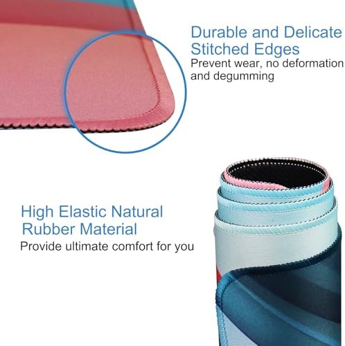 Extra Large Gaming Mouse Pad, Waterproof Mousepad with Stitched Edges