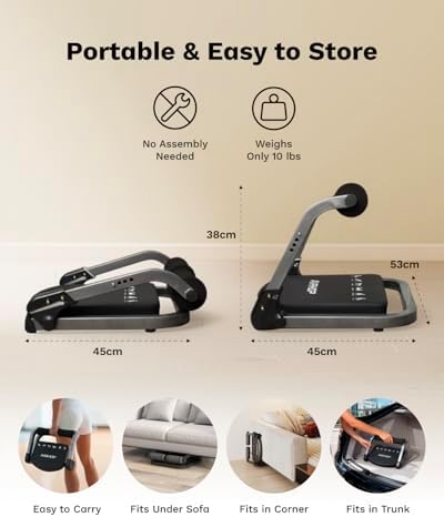 AIRHOP Ab Machine 4-Speed Auto Rebound Sit Up Abdominal Trainer Home Gym