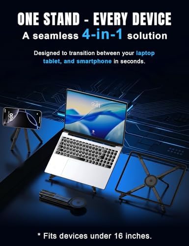 Laptop Stand - Portable Tablet Riser iPad Desk Mount, Black