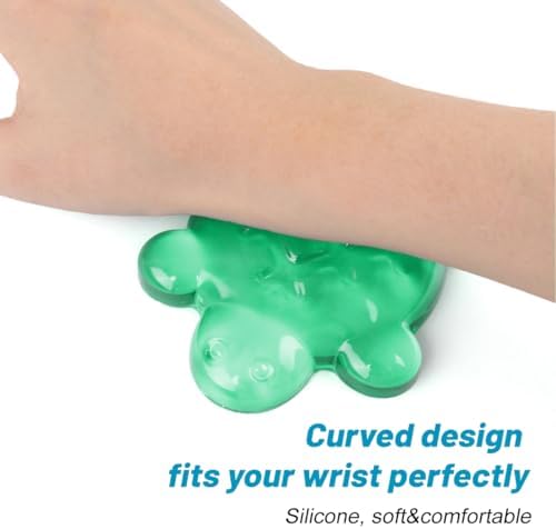 Turtle Shape Silicone Gel Mouse Wrist Rest,Green