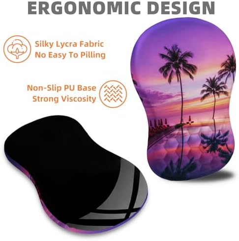 Ergonomic Mouse Pad Wrist Support for Carpal Tunnel Pain Relief