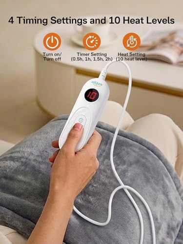 ALLJOY Heating Pad for Neck and Shoulders and Back Pain Relief