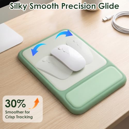 3-in-1 Ergonomic Keyboard Stand & Mouse Pad Set with Wrist Rest, Green