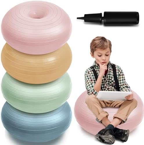 Lewtemi 4 Pcs Flexible Seating for Classroom Elementary 20'', Boho Color