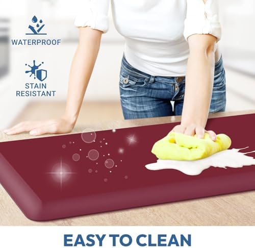 4/5 Inch Thick Kitchen Mat - Cushioned Anti Fatigue Mat for Kitchen Floor