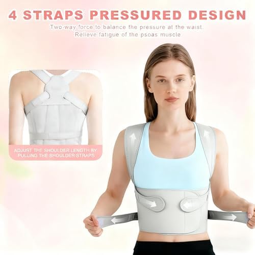Back Brace Posture Corrector for Women and Men, Back Shoulder Support Belt
