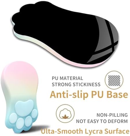 L-SPOUTTO Ergonomic Mouse Pad with Wrist Rest,Cute Mouse Pad Wrist Support