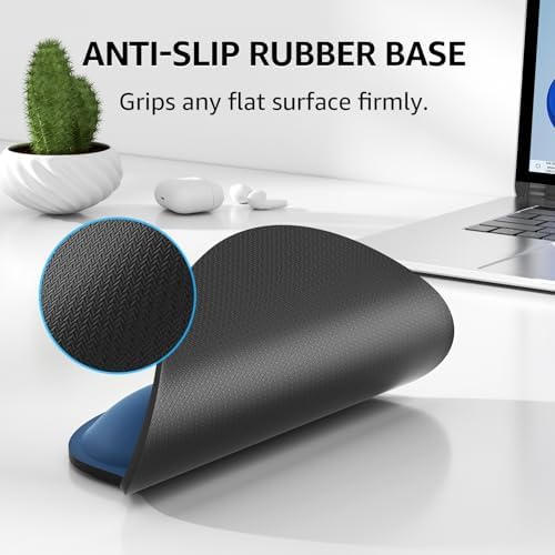 KTRIO Keyboard Wrist Rest & Mouse Pad with Wrist Rest, Navy Blue