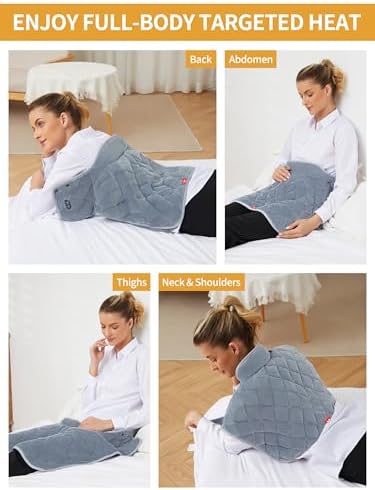 Vofuoti Portable Cordless Heating Pad for Neck and Shoulders with Massager