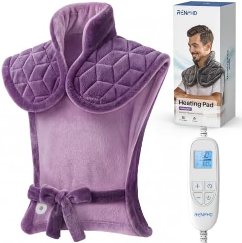 RENPHO Weighted Heating Pad for Neck, Shoulders & Back, Christmas Gift