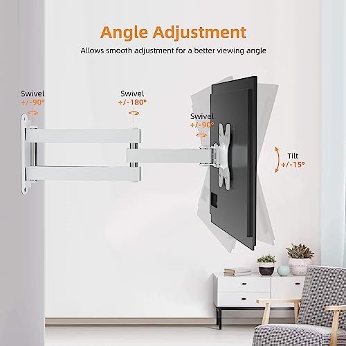 TV Wall Mount, Bracket for Most 13-32 inch LED, LCD Monitor and Plasma TVs, Max VESA 100x100mm by XINLEI, White (MA1330W)