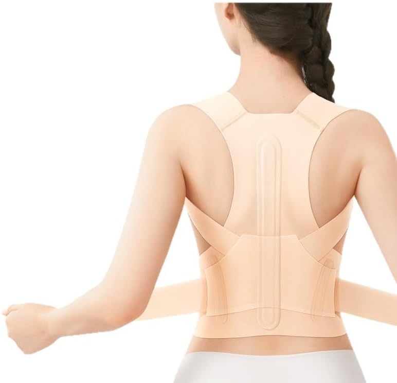 The Invisible Back Fixed Posture Correction Belt is Comfortable for Adults to Their Shoulders (Beige,Small)