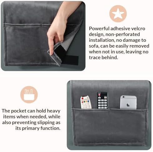 Head Recliner Pillow Adjustable Shredded Memory Foam Headrest Pillows for Recliner Chairs,Non-Slip Velvet Cushion for Pain Relief Neck Support Pillow for Travel Home Sofa Armchair with Zipper Cover