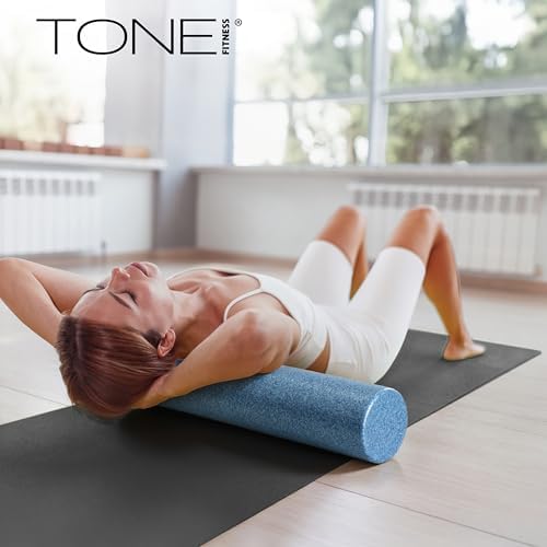 TONE Fitness Firm High-Density Foam Roller for Exercise, Massage & Recovery