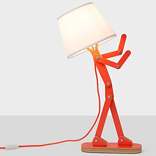 Fun Desk Lamp for Bedroom Kids Room, Oran Orange, Bulb Included