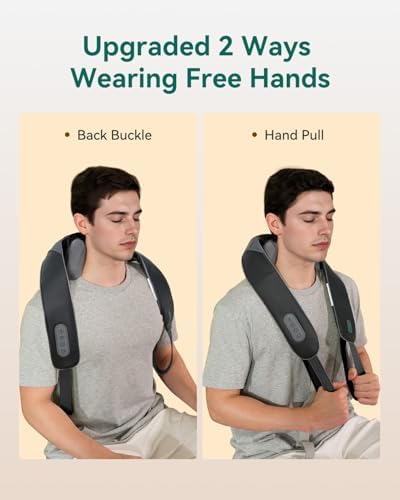 Snailax Cordless Neck & Shoulder Massager with Heat, 4D Deep Kneading, 2026