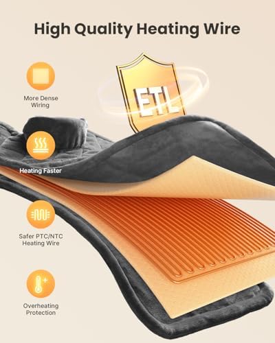 iDOO Weighted Heating Pad for Neck, Shoulders & Back