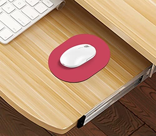 Small Mouse pad, Portable, Waterproof Non-Slip Rubber Bottom, Suitable for Wireless Mouse, Laptop Keyboard Tray for Both Men and Women, Office Travel Red 5.5x7.5in