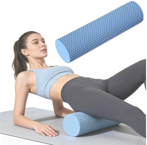 12 Inch EVA Soft Dot Foam Roller for Balance Exercise & Yoga，Blue：18in