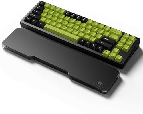 Acrylic Keyboard Wrist Rest - Compact 60% Keyboard- Mechanical Keyboards Ergonomic Palm Rest for Computer Keyboard,Anti-Slip Base,Wrist Pad for Laptop,Office & Home-Easy Typing (Black)