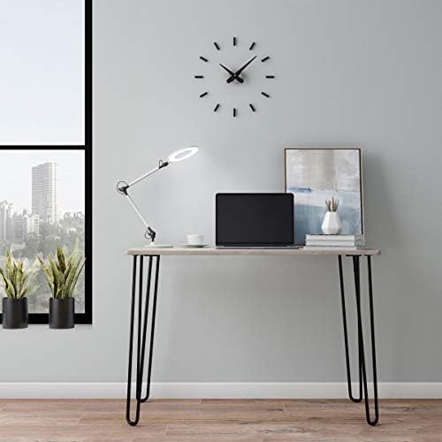 Lavish Home LED Desk Lamp - Swing Arm Architect Lamp - Adjustable Natural Sun Lighting for Home Office, Bedroom, or Dorm Room (White)